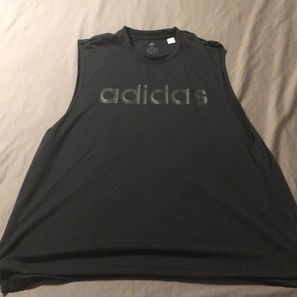 Black Adidas tank, worn once